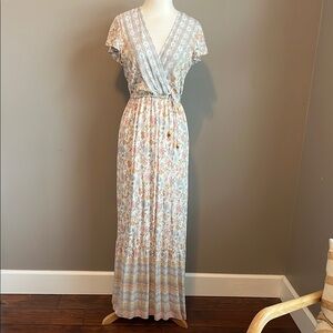 BeBop Floral Maxi Dress - Pastel Multicolor